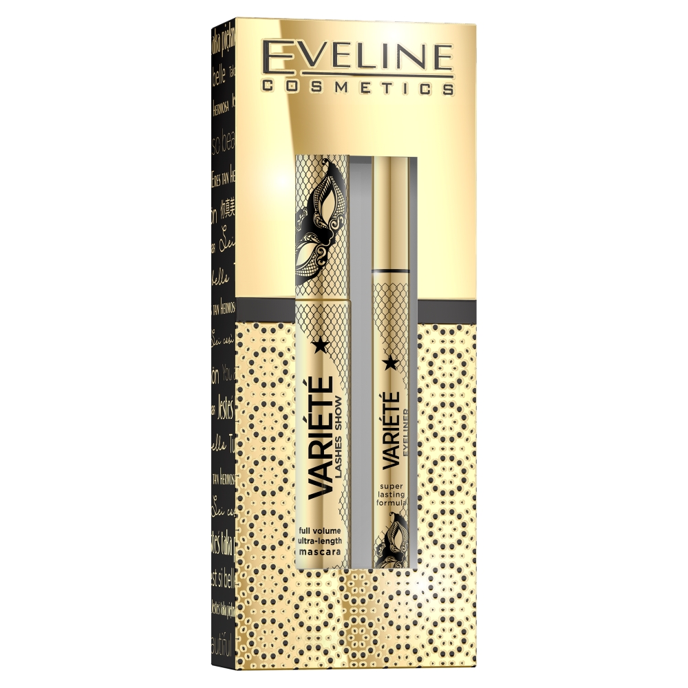 Eveline Cosmetics, Zestaw Variété: tusz do rzęs pogrubiająco ...