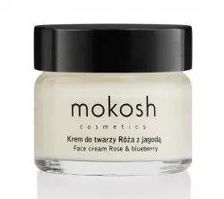 Mokosh, ujędrniający krem do twarzy anti-aging, róża z jagodą, 15ml