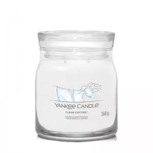 Yankee Candle Średnia świeca zapachowa Clean Cotton 368g