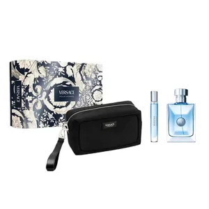 Versace Pour Homme zestaw woda toaletowa spray 100ml + woda toaletowa spray 10ml + kosmetyczka (M)