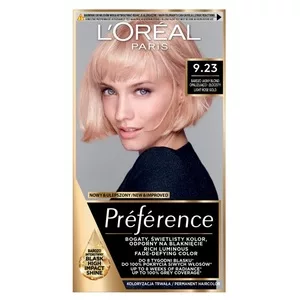 L'Oreal Paris Préférence Trwała Farba do włosów 9.23 Santa Monica, Bardzo Jasny Blond Opalizująco - Złocisty