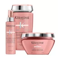 Kerastase Chroma Absolu, zestaw do włosów koloryzowanych, szampon + maska + termoochrona