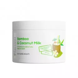 Nacomi, Piankowy peeling, Bambus z mlekiem kokosowym, 180ml