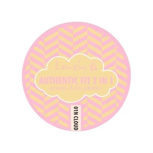 Lovely Authentic Fit 2in1 podkład i puder do twarzy 01N Cloud 9.5g