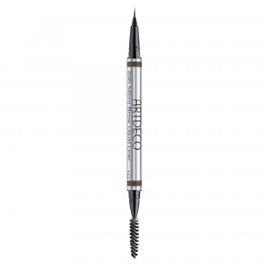 Artdeco 24h Micro Brow Liquid Liner, mikro cienka, płynna kredka do kształtowania i definiowania brwi, 10 Grey Brown, 0,3ml