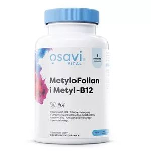 Osavi MetyloFolian i Metyl-B12 suplement diety 120 kapsułek