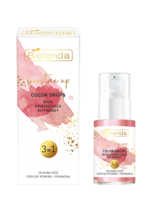 Bielenda Boost me up, color drops baza upiększająca 3w1 róż/cień do powiek/pomadka, 15ml