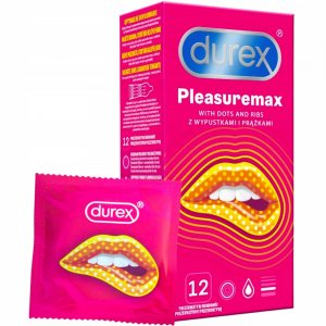 Durex Pleasuremax prezerwatywy z wypustkami i prążkami 12szt