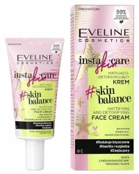 Eveline Insta Skin Care, matująco-detoksykujący krem na dzień i na noc, 50ml