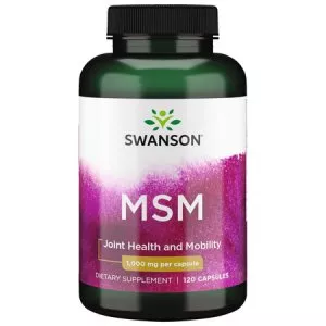 Swanson, MSM, suplement diety, 1000mg, 120kaps, ref.SWU655