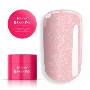 Silcare Base One Shimmer Misty Rose żel budujący do paznokci 15g