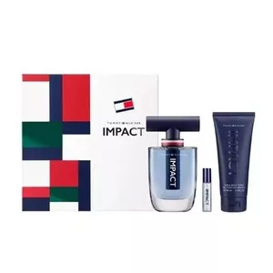 Tommy Hilfiger Impact zestaw woda toaletowa spray 100ml + żel pod prysznic 100ml + miniatura wody toaletowej 4ml (M)