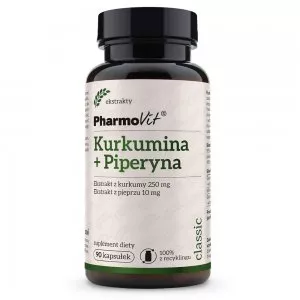 Pharmovit Kurkumina + Piperyna suplement diety 90 kapsułek