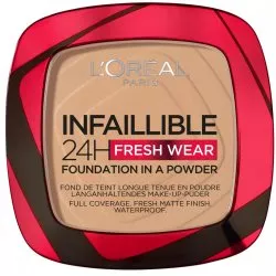 L'Oreal Paris Infaillible 24H Fresh Wear Foundation in a powder, podkład 140 Golden Beige, 9g