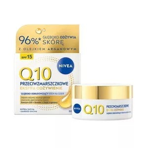 Nivea Q10 Przeciwzmarszczkowe Ekstra Odżywienie krem na dzień SPF15 50ml