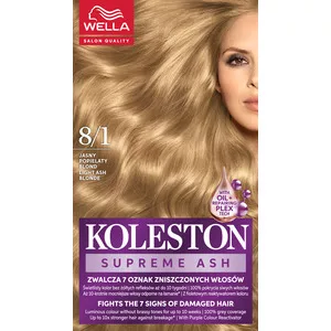 Wella Koleston Supreme, farba do włosów, Jasny Popielaty Blond, 8/1, 100ml