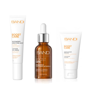 Bandi Boost Care, zestaw odmładzający do twarzy, krem + koncentrat + emulsja