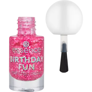 Essence Birthday Fun Mini Nail Polish, brokatowy mini lakier do paznokci, 05, 5ml