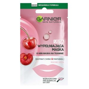 Garnier Skin Naturals Maska na tkaninie wypełniająca usta z ekstraktem z wiśni 5 g