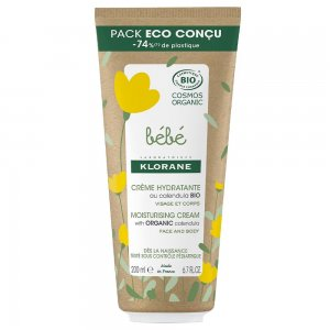 Klorane Bebe Moisturising Cream krem nawilżający do twarzy i ciała dla dzieci 200ml