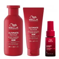 Wella Ultimate Repair, zestaw regenerujący: szampon + odżywka + serum nocne