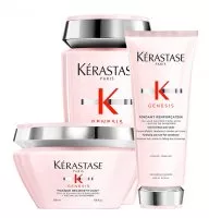 Kerastase Genesis, zestaw przeciw utracie gęstości włosów, szampon + odżywka + maska