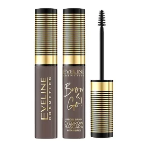 Eveline Brow&Go!, maskara do brwi z zagęszczającymi włókienkami, 01 light, 6ml