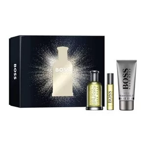 Hugo Boss Bottled zestaw woda toaletowa spray 100ml + żel pod prysznic 100ml + woda toaletowa spray 10ml (M)