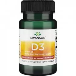 Swanson Witamina D-3 1000IU 30 kaps