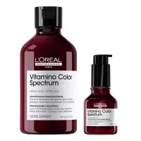 Loreal Vitamino Color Spectrum, zestaw podkreślający kolor włosów farbowanych, szampon + serum