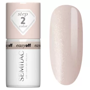 Semilac Easy Off Led Light, utwardzany lakier do paznokci do usunięcia zmywaczem, L03 Milky Dust, 7ml