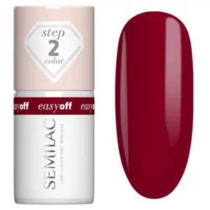 Semilac Easy Off Led Light, utwardzany lakier do paznokci do usunięcia zmywaczem, L23 Burgundy, 7ml