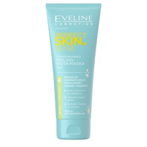 Eveline Cosmetics Perfect Skin.acne, Mikrozłuszczający peeling-pasta-maska 3w1, 75ml