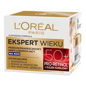 L'Oreal Paris Ekspert Wieku Przeciwzmarszczkowy krem ujędrniający na noc 50+, 50ml