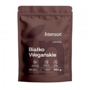 Intenson Białko Wegańskie suplement diety Czekolada 900g