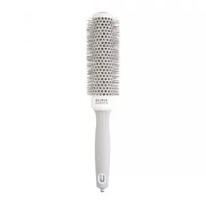Olivia Garden Expert Blowout Speed Wavy Bristles, szczotka do suszenia włosów, White&Grey 35mm