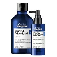 Loreal Serioxyl Advanced, zestaw XL zagęszczający włosy, szampon + serum