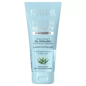 Eveline Cosmetics Fresh Beauty nawilżający żel micelarny do mycia twarzy z niacynamidem 150ml