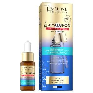 Eveline BioHyaluron 3 x Retinol, multinawilżające serum wypełniające zmarszczki, 18ml