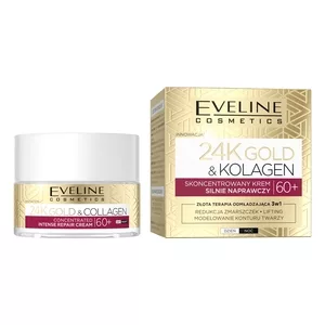 Eveline Gold & Ceramidy 60+, silnie naprawczy krem do twarzy, 50ml