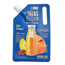 Missha Talks Vegan Squeeze Pocket Sleeping Mask wygładzająca maseczka całonocna dla skóry problematycznej Skin Fitness 10g