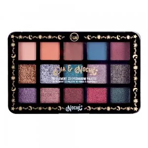 J.Cat Beauty Dia-Noche Tri-Element 15 eyeshadow palette, paleta cieni do oczu, Noche, 16g