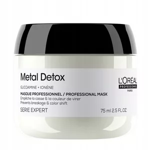 Loreal Metal Detox Mini, maska po koloryzacji oraz dekoloryzacji z glikoaminą, 75ml travel size