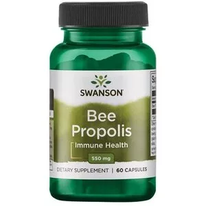 Swanson Bee Propolis 550mg 60 kaps - data ważności (6.2026)