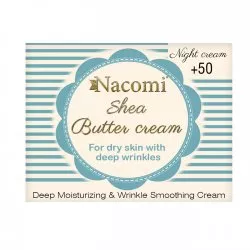 Nacomi, krem shea z peptydem 50+ na noc, 50ml