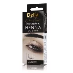 Delia Eyebrow Expert kremowa henna do brwi 1,0 Czerń 15ml