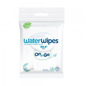 WaterWipes Bio OnTheGo odświeżające chusteczki nawilżane 10szt