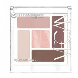 Bell Hypoallergenic Vegan Eyeshadows 01 01 Smoked Roses / Roasted Cinnamon / Plum Noir / Pastel Dew, 71,1g