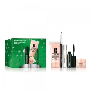 Clinique Clinique MVP's zestaw intensywnie nawilżający żelowy krem 30ml + krem-żel pod oczy 5ml + kredka do oczu 0.14g + tusz do rzęs 3.5ml + perfumy 5ml (W)