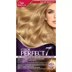Wella Color Perfect 7, farba do włosów, 8/0 jasny blond, 50ml